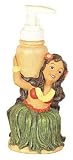 HULA GIRL LOTION/SOAP PUMP - BATHROOM DECOR TROPICAL