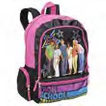 Disney High School Musical Full Size Backpack - Black with Pink Trim by High School Musical