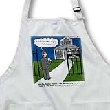 Rich Diesslins Funny Religious Light Cartoons - Difficult Pastoral Home Visists - Aprons