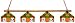 Miami Hurricanes 4-Light Executive Game Table Light NCAA College Athletics