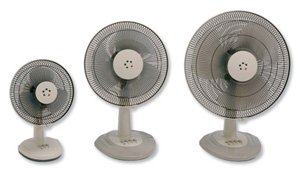 5 Star Office Desk Fan Oscillating Tilt and Lock 48.5Db 3-Speed H500mm Dia.305mm