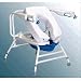 Ergonomic AirLift Bedside Commode - Standard Struts with Pants Holder