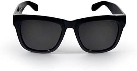 SoMuchSun Morgan Unisex Sunglasses (Black Gloss, Black)