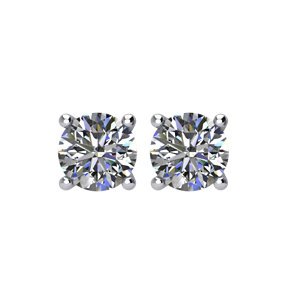 Genuine IceCarats Designer Jewelry Gift 14K White Gold 4 Prng Light Wire Basket. 1/2Ct I2 4 Prng Light Wire Basket In 14K White Gold