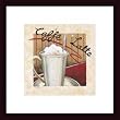 Art Poster Wood Framed Print - Caffe Latte - Artist: Richard Henson- Poster Size: 12 X 12