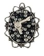 Gasoline Glamour Black Combo Hairdryer Rhinestone Charm Necklace