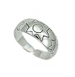 Sterling Silver Toe Ring with Clear CZ - Sun