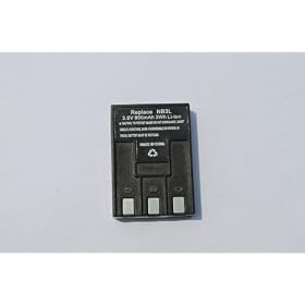Powerocks NB-3L Compatible Li-ion Battery for Canon PowerShot SD20 SD110 550 SD30