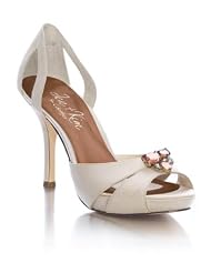 David's Bridal Silk Shantung Closed-Back Sandal with Rhinestones. Style... by David's Bridal