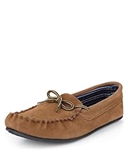 Freshfeet™ Suede Lace Moccasins with Silver Technology