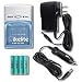 Photo : Ikelite 4-AA NiMH (2500mAh) Rechargable Batteries & 1.5-Hour Charger (100/240v) with Car Adapter,