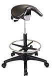Kitchen & Housewares : Backless Stool With Saddle Seat And Height Adjustment