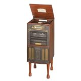 Exclusive Teac GF-680 Nostalgia Audio System3-CD Changer / AM - FM Tuner / Dual Cassette Decks / 3-Speed Turntable / Beautiful Retro Styling By TEAC