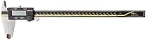 Mitutoyo 500-193 Absolute Digital Caliper, Stainless Steel, Battery Powered, Inch/Metric, 0-12