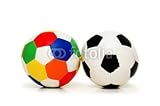 IMAGE OF Wallmonkeys Peel and Stick Wall Decals - Two Footballs Isolated on White - 18