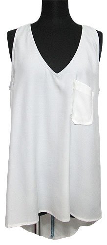 (ヴェリージェイ) Very Jバックテールスリット入りタンクブラウス