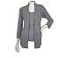 Denim & Co Ribbed Cascade Cardigan and Shell