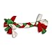Pet Supplies : BONE FLEECY CLEAN RED LRG