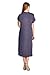 82 Days Women'S Rayon Span One Side Slit Mid Long Jersey Dress - Solid