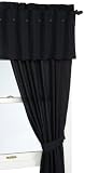 Nautica Tuck Dobby 84-inch Tab Top Panel, Navy