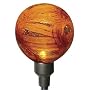Allsop Firefly Solar Garden Art with Red Glass Globe