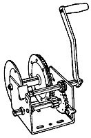 Cequent Trailer Two Speed Winch, 2000LB. Cap. #T2005Z0101