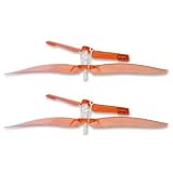 Buy Two (2) Replacement Red Main Rotors for Mini Infrared Remote Control Electric Helicopters by Mini IR Helis