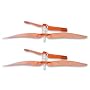 Two (2) Replacement Red Main Rotors for Mini Infrared Remote Control Electric Helicopters