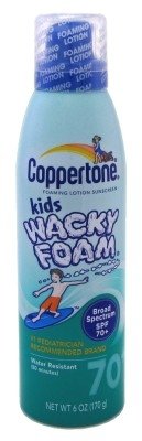 Coppertone Spf#70 + Kids Wacky Foam 6oz