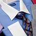 End-on-End White Collar Dress Shirt
