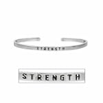 Stackable Sterling Silver Friendship Bracelet - Strength