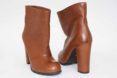Buy b Store London Wide Cuff Leather Hiking Ankle Boots by b Store
