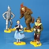 Kurt Adler 7-1/2-Inch Polyresin and Fabric Wizard of Oz Characters Set of 4: Dorothy, Tin Man, Scarecrow and Lion