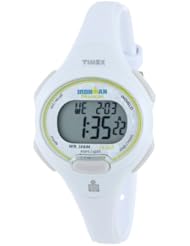 Timex Womens T5K606 Ironman Traditional 10-Lap White Resin Strap Watch