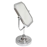 Aquatico Copenhagen Adjustable 2.5X Pedestal Chrome Vanity Mirror by Aquatico