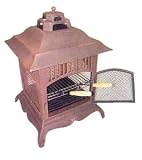 Bronze Cast Iron Pagoda Chiminea