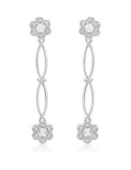 Genuine Morne Rouge (TM) Earrings. 0.4 Ctw Si2-Si3 Color H-I Diamonds 14K Gold Earrings. 3.9 Grams in Weight and 40 mm in Length. 100% Satisfaction Guaranteed.
