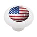 USA Team Soccer Ball Decorative High Gloss Ceramic Drawer Knob