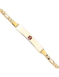 8 Inch 14k Gold Medical Jewelry Bracelet
