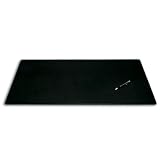Black Leather 38x24 Desk Mat
