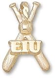 Eastern Illinois Panthers EIU Baseball Bats Pendant - 14KT Gold Jewelry