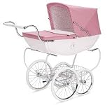 CLOSEOUT Silver Cross Doll Carriage In Pink