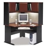 48 Corner Desk and Hutch Set - Series A Hansen Cherry Collection - Bush Office Furniture - WC90466A-67