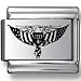 Independence Day Memorial Laser Italian Charm