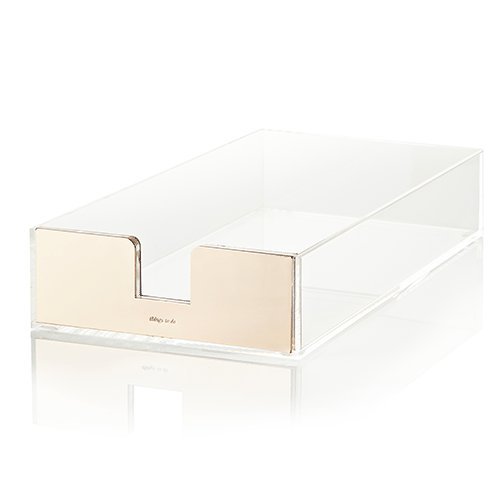 Kate spade new york acrylic letter tray, gold