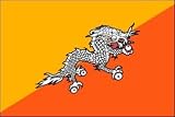 3 x 5 Feet Bhutan Poly - indoor International Flag Made in US.