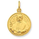 24k Gold-plated Sterling Silver Pope John Paul II Medal