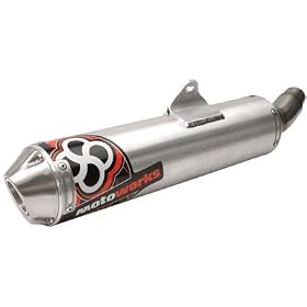 03-09 SUZUKI LTZ400: MOTOWORKS SR4 SLIP ON EXHAUST (BRUSHED)