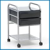 Futura / Vision 2 Drawer Organizier ( Silver/Blue Glass)