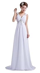 Sexy V-neck Applique Beaded Chiffon  Dress